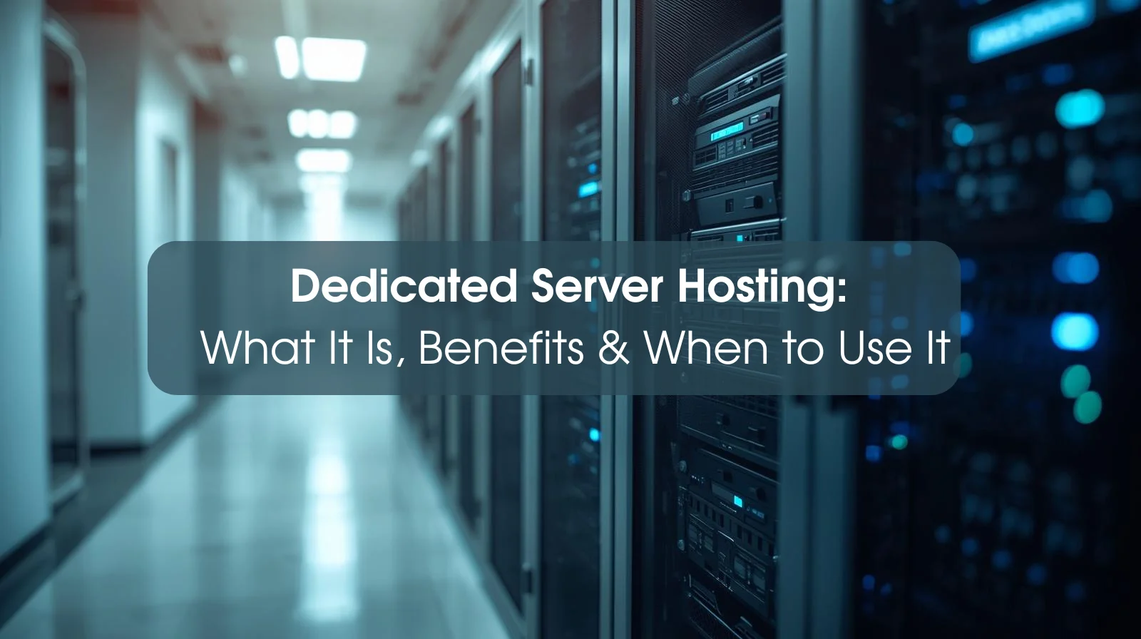 Dedicated Server Hosting: What It Is, Benefits & When to Use It